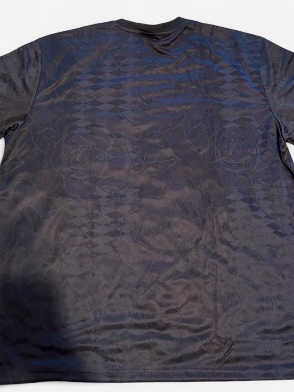 Vintage Adidas Team 1994 Black Rose Pattern Soccer Jersey - Picture 2 of 6